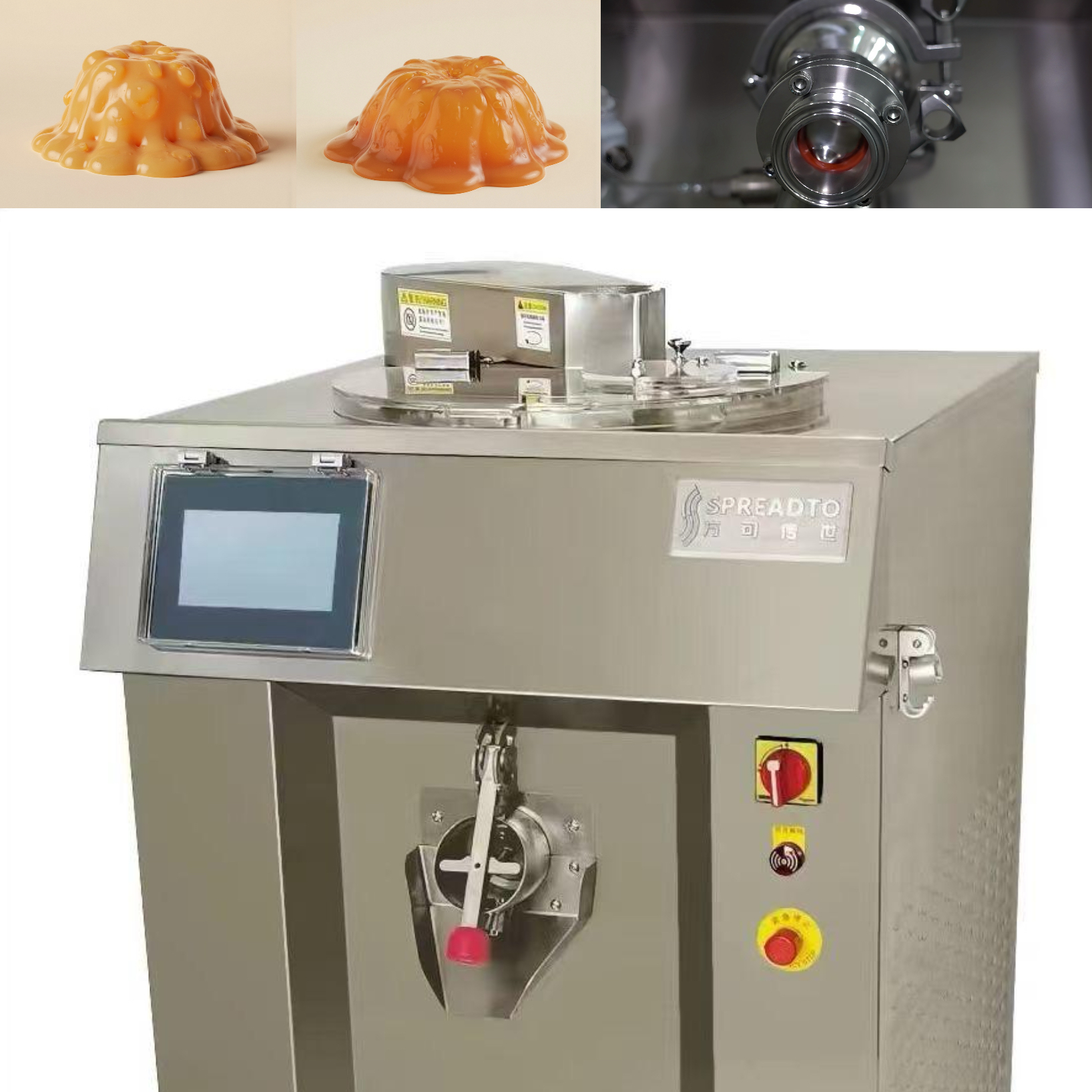 Индустриальный 120L Электрический смеситель нагревателя для хлебного тесто и кремового производства