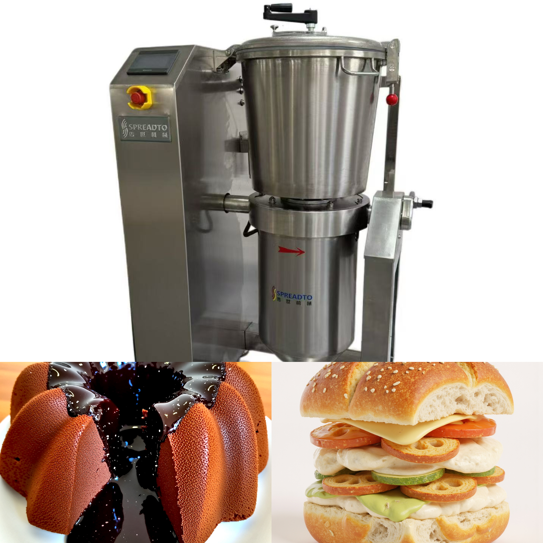 Изготовленный на заказ гомогенизатор шоколада для производства однородных шоколадных изделий и соусов