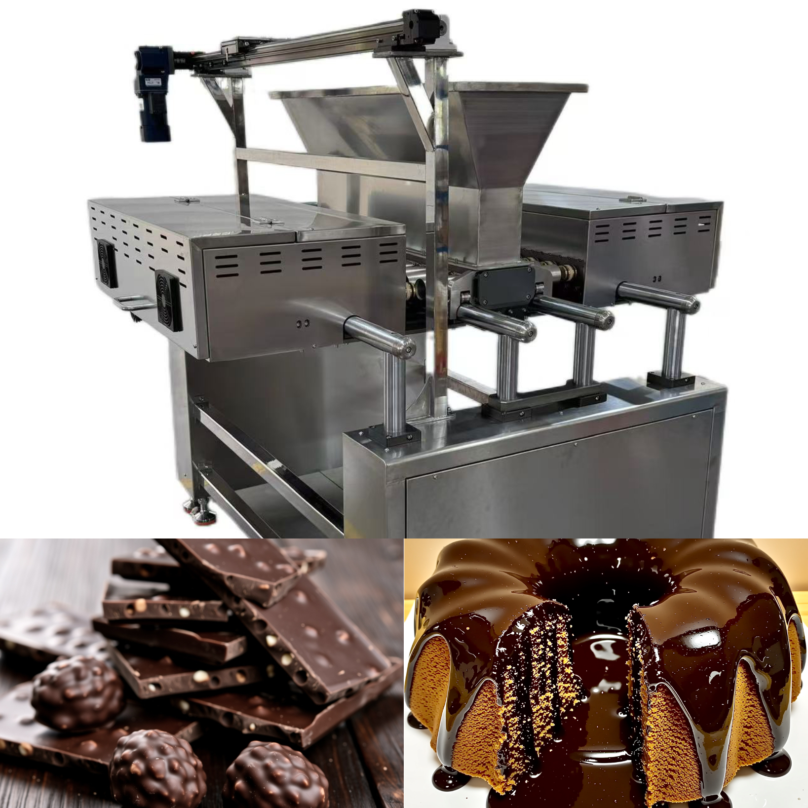 Пищевое оборудование для системы наполнения слоеным кремом и заварным кремом